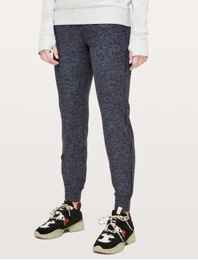 lululemon athletica Heathered Blue & Black Ready To Rulu Pants